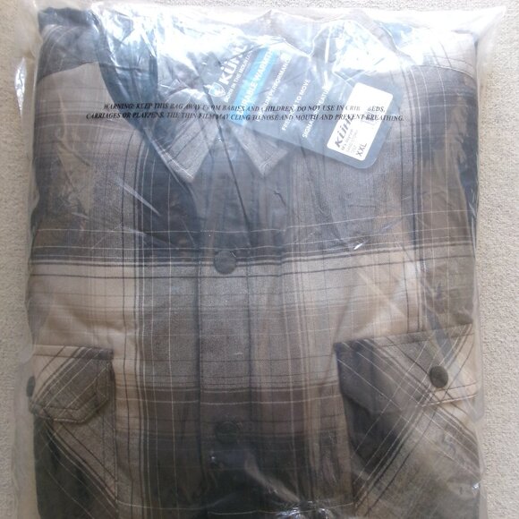 KUHL Men's Joyrydr Flannel Fleece Winter Jacket L/S Sz XXL - NWT